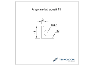 Immagine di S275JR LAMINATO ANGOLARE 15X15X3