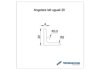 Immagine di S275JR LAMINATO ANGOLARE 20X20X4