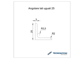 Immagine di S275JR LAMINATO ANGOLARE 25X25X3