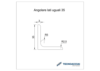 Immagine di S275JR LAMINATO ANGOLARE 35X35X3