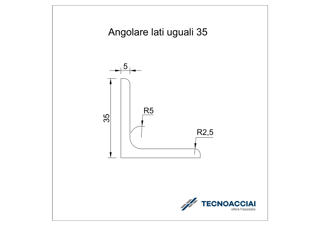 Immagine di S275JR LAMINATO ANGOLARE 35X35X5