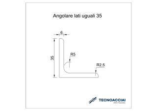 Immagine di S275JR LAMINATO ANGOLARE 35X35X6