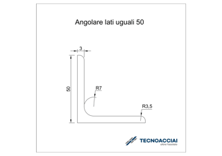 Immagine di S275JR LAMINATO ANGOLARE 50X50X3