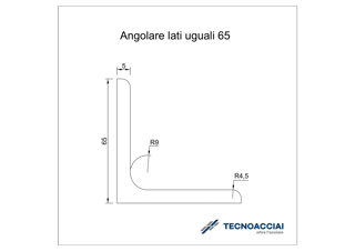 Immagine di S275JR LAMINATO ANGOLARE 65X65X5