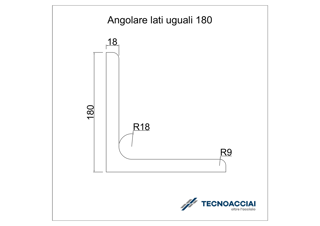 Immagine di S275JR LAMINATO ANGOLARE 180X180X18