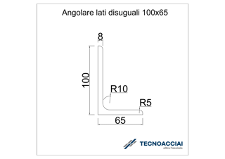 Immagine di S275JR LAMINATO ELLE 100X65X8