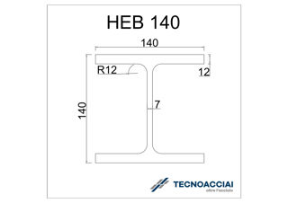 Immagine di S275JR HEB 140 L12m