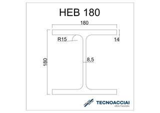 Immagine di S275JR HEB 180 L12m
