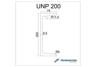 Immagine di S275JR UNP 200 L12m