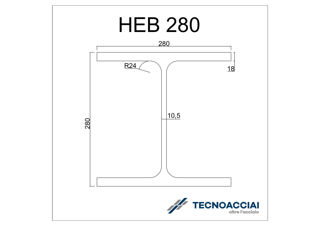 Immagine di S275JR HEB 280 L12m