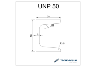 Immagine di S275JR UNP 50X38