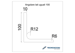 Immagine di S275JR LAMINATO ANGOLARE 100X100X10