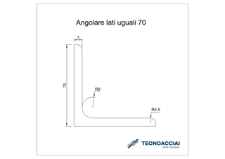 Immagine di S275JR LAMINATO ANGOLARE 70X70X7
